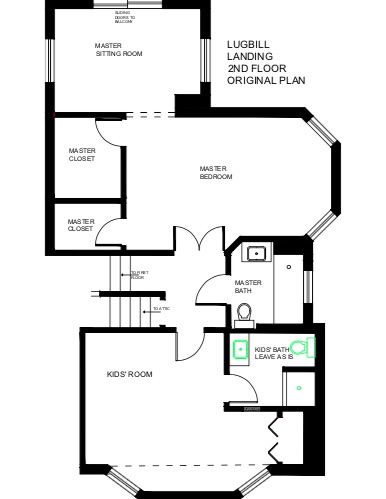 2nd Floor - Original Floor Plan