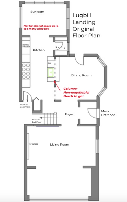 Lugbill Landing's Original Floor Plan